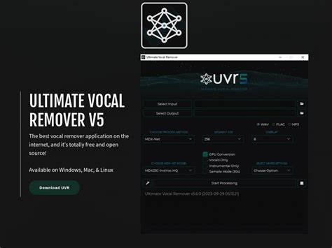 The Ultimate Vocal Remover Application.